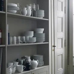 White Fluted Kanne 38 cl