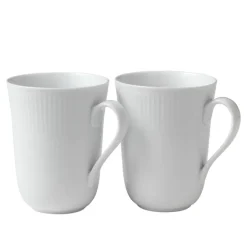 White Fluted Krus 36 cl 2 stk