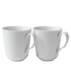 White Fluted Krus 38 cl 2 stk