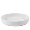White Fluted Ovnform 27 cm