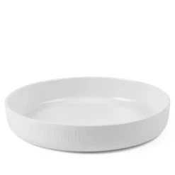 White Fluted Ovnform 27 cm