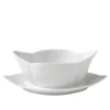 White Fluted Sauseskål 55 cl