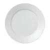 White Fluted Tallerken 25 cm