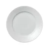 White Fluted Tallerken 19 cm