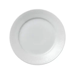 White Fluted Tallerken 19 cm