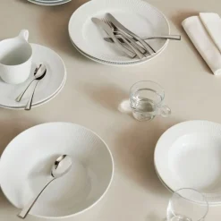 White Fluted Tallerken 27 cm