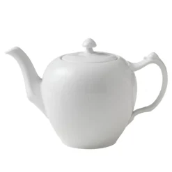 White Fluted Tekanne 1 L