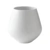 White Fluted Vase 15 cm