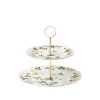 Wild Strawberry Two Tier Cake Stand