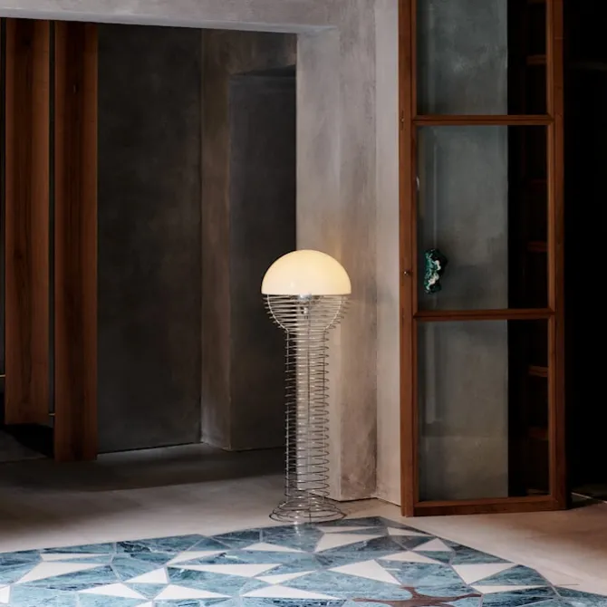 Wire Floor Lamp