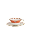 Wonderlust Peony Diamond Teacup Saucer
