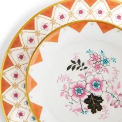 Wonderlust Peony Diamond Teacup Saucer