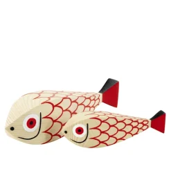 Wooden Dolls Mother Fish & Child träfigurer