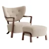Wulff Lounge Chair ATD2 Pouf ATD3 - Walnut