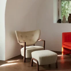Wulff Lounge Chair ATD2 Pouf ATD3 - Walnut