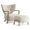 Wulff Lounge Chair ATD2 & Pouf ATD3 - Oak